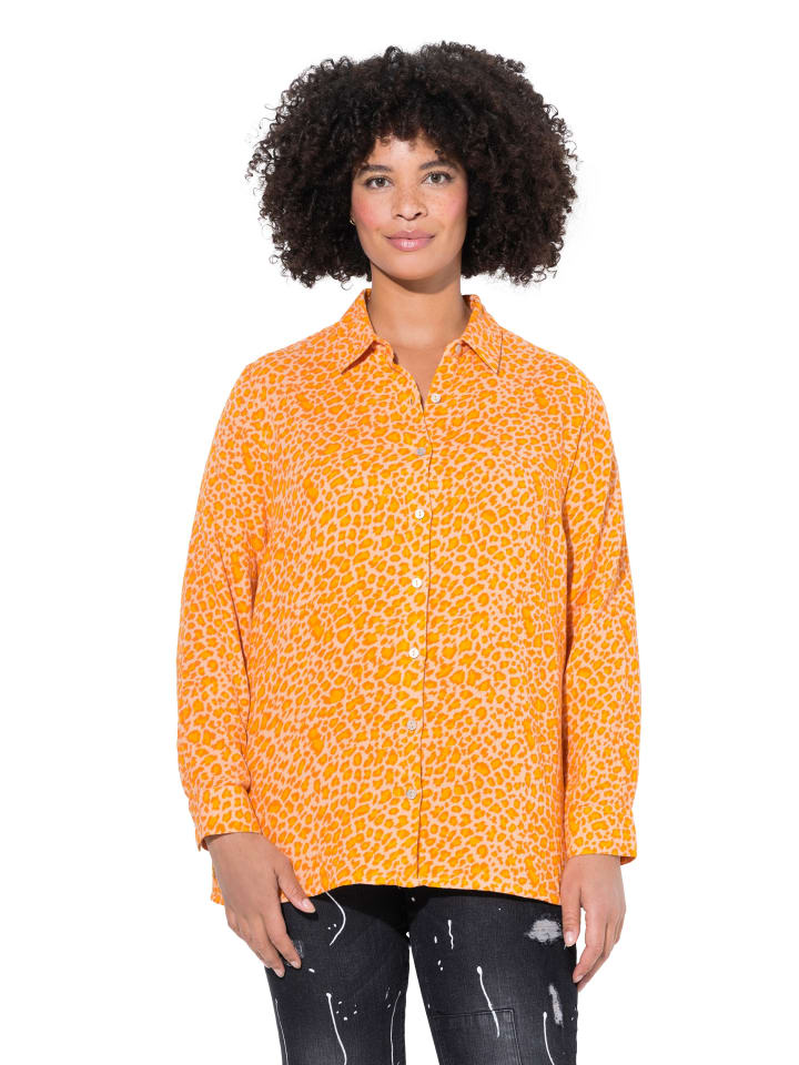 Hemdbluse in hellorange