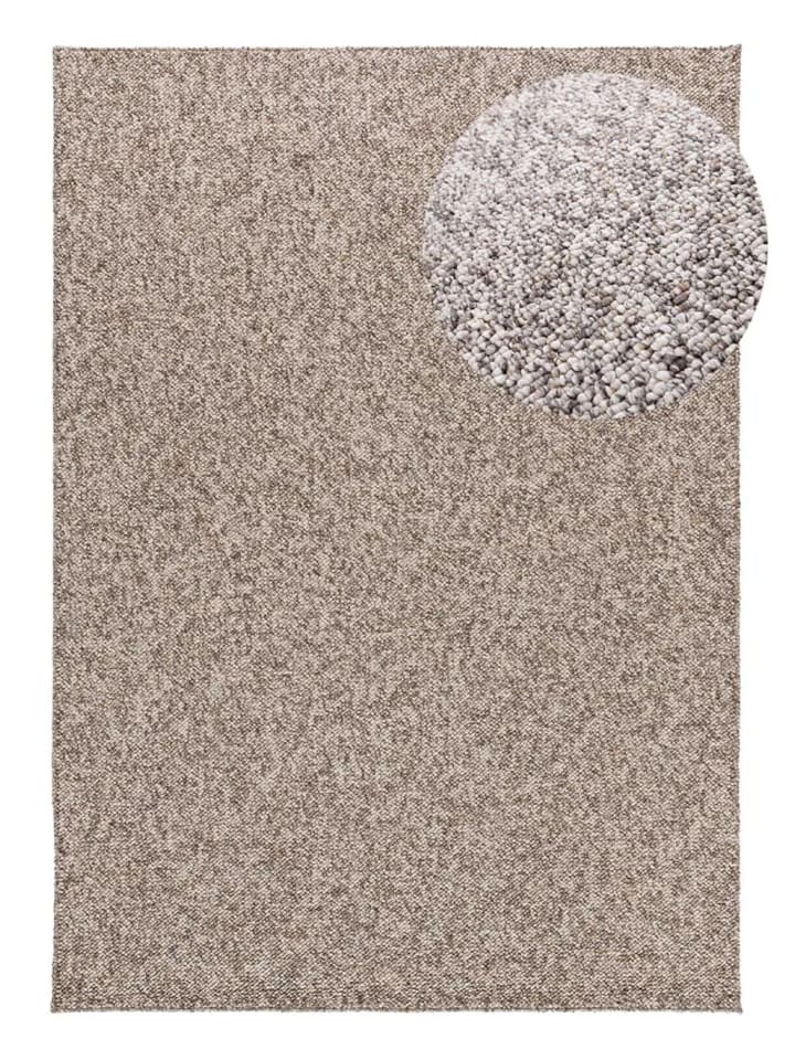 Waschbarer Kurzflor-Teppich PETRA in grau