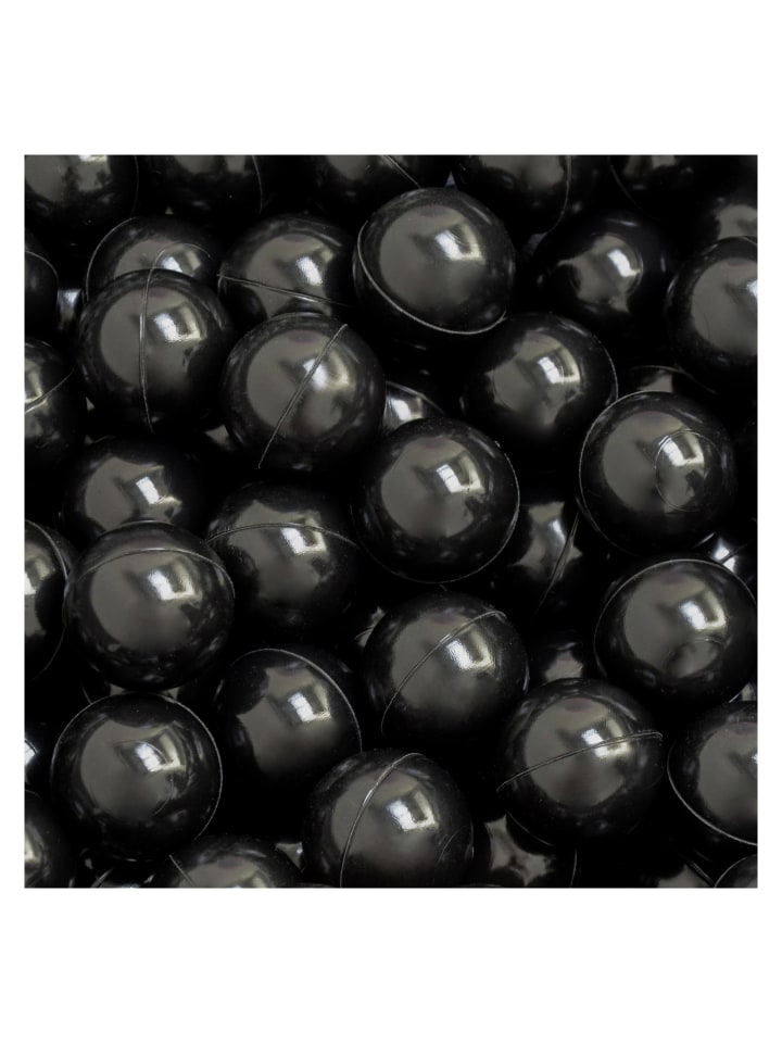 50x Bällebadbälle Mila 5,5 cm in schwarz