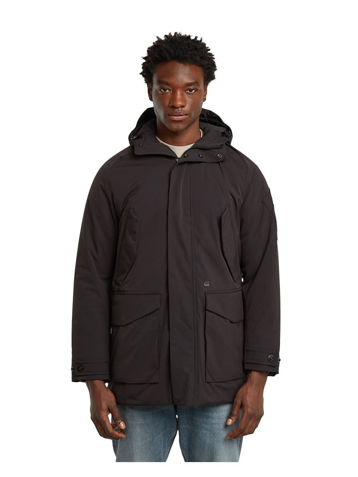 Multipocket Padded Parka dk black