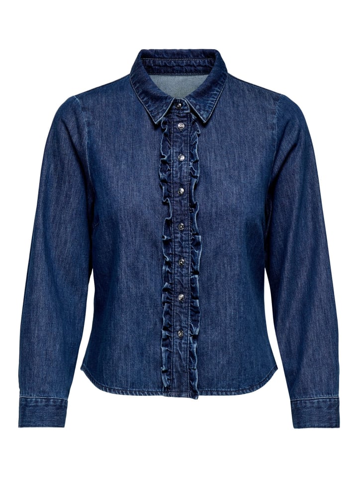 Jeanshemd in Dark Blue Denim
