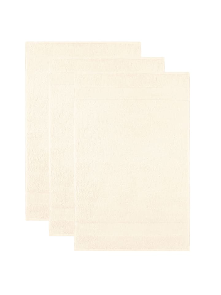 Gästetuch 3er Pack in Creme