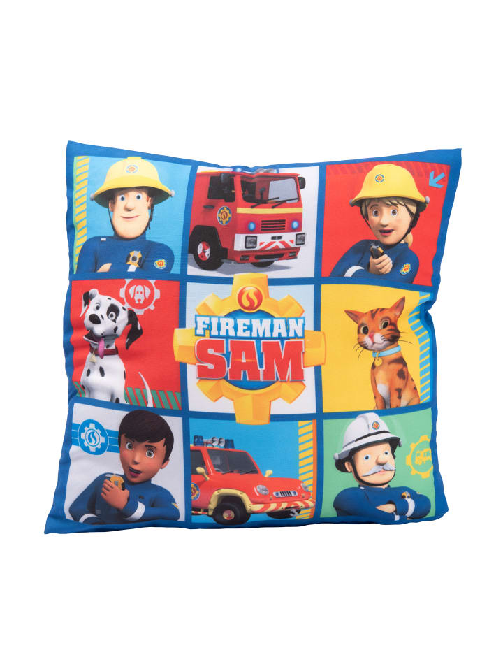 Feuerwehrmann Sam Kissen - 30 x 30cm in Mehrfarbig