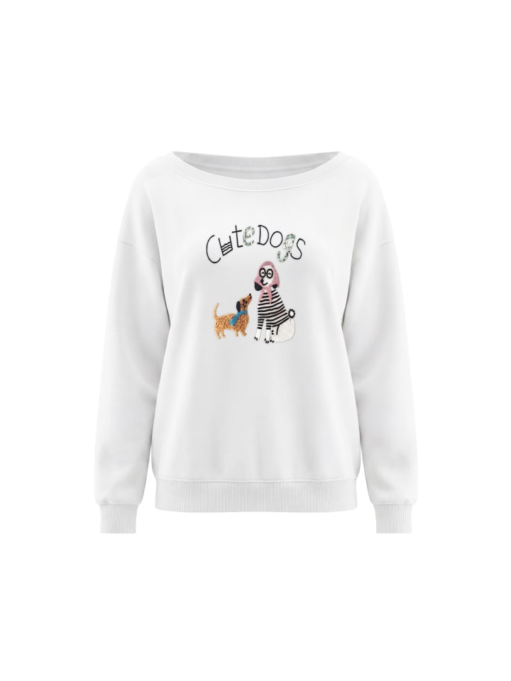 Women Sweatshirt in White