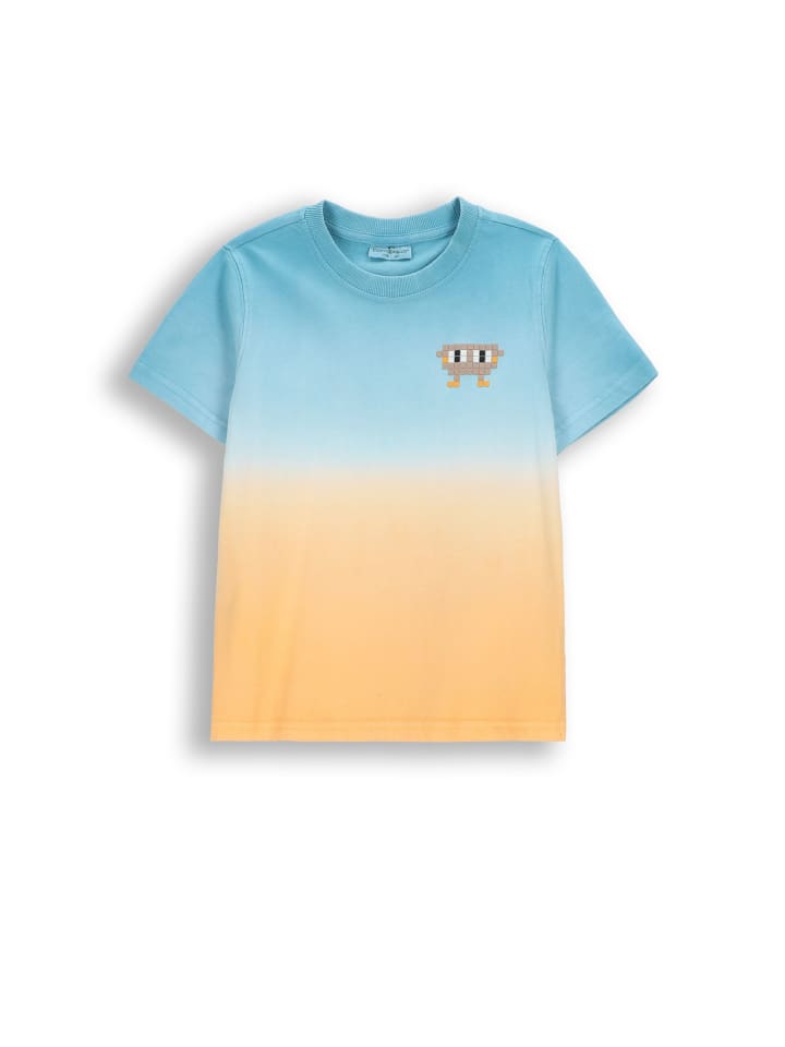 Baumwoll-T-Shirt mit kurzen Ärmeln in bunt