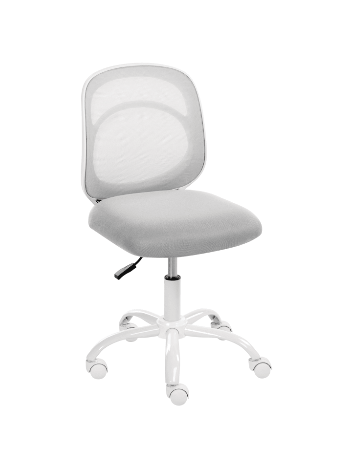 Bürostuhl BLISSFUL in Grau/Weiß - (W) 52 x (H) 84 x (L) 52 cm