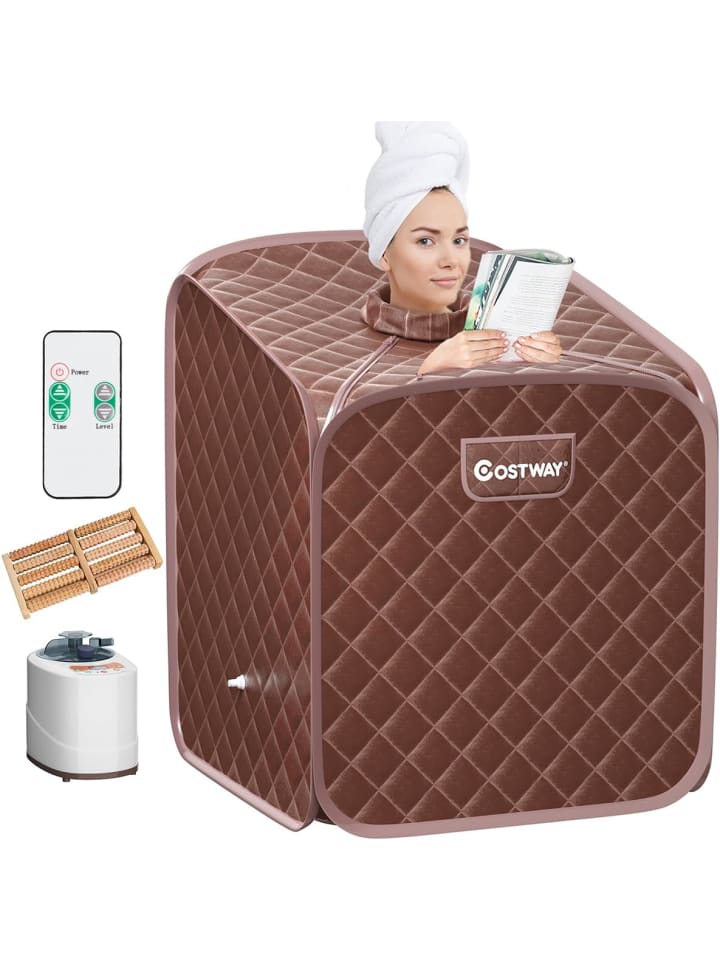 2L Mini Dampfsauna in Braun