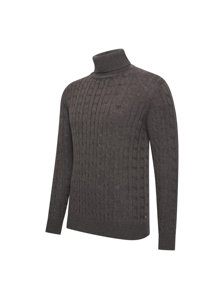 Pullover Aosta Cable in Grau