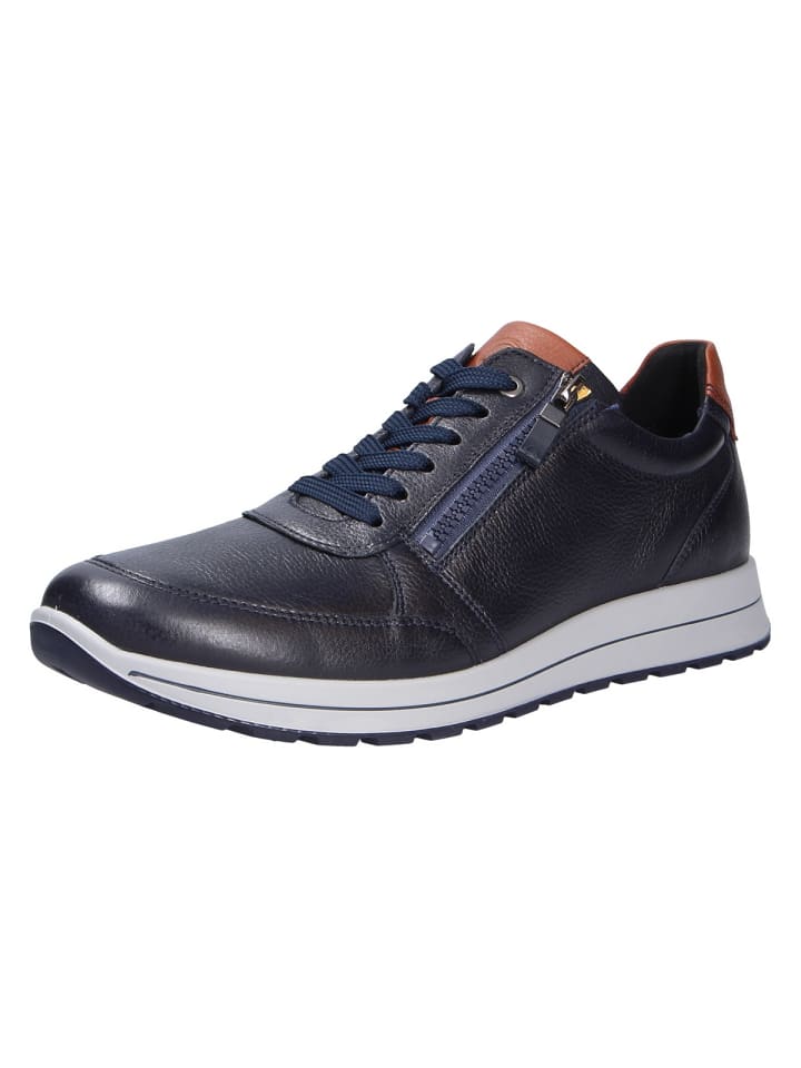 Schnürschuh in blau