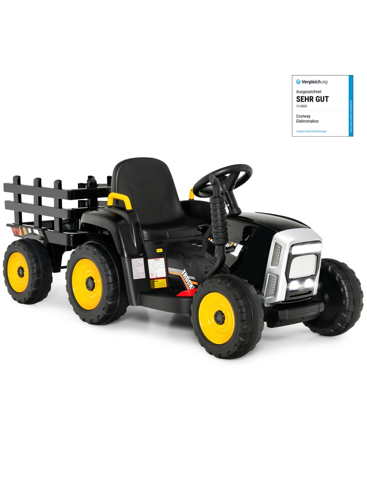 12V Traktor ab 3 Jahren in Schwarz