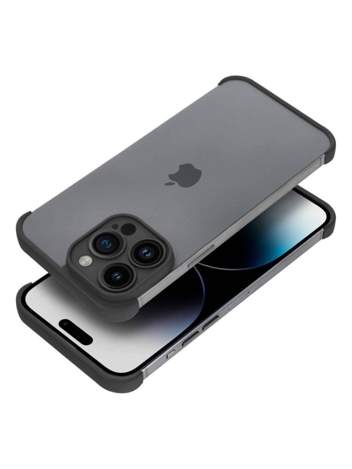 Kameraschutzhülle kompatibeliPhone 14 Pro MaxKanten- in Schwarz
