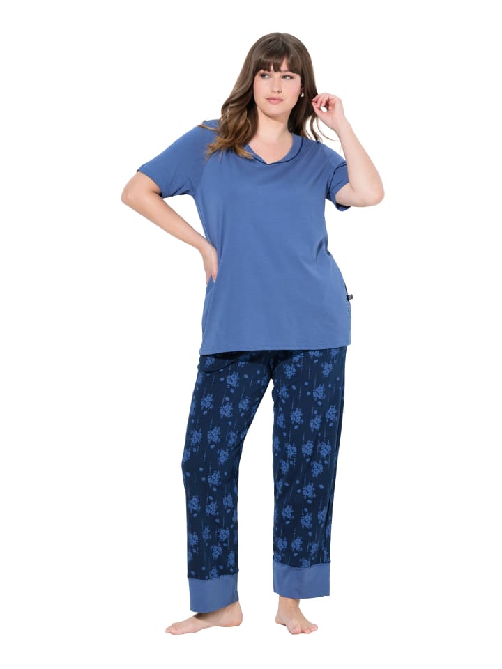 Pyjama in helles segelblau