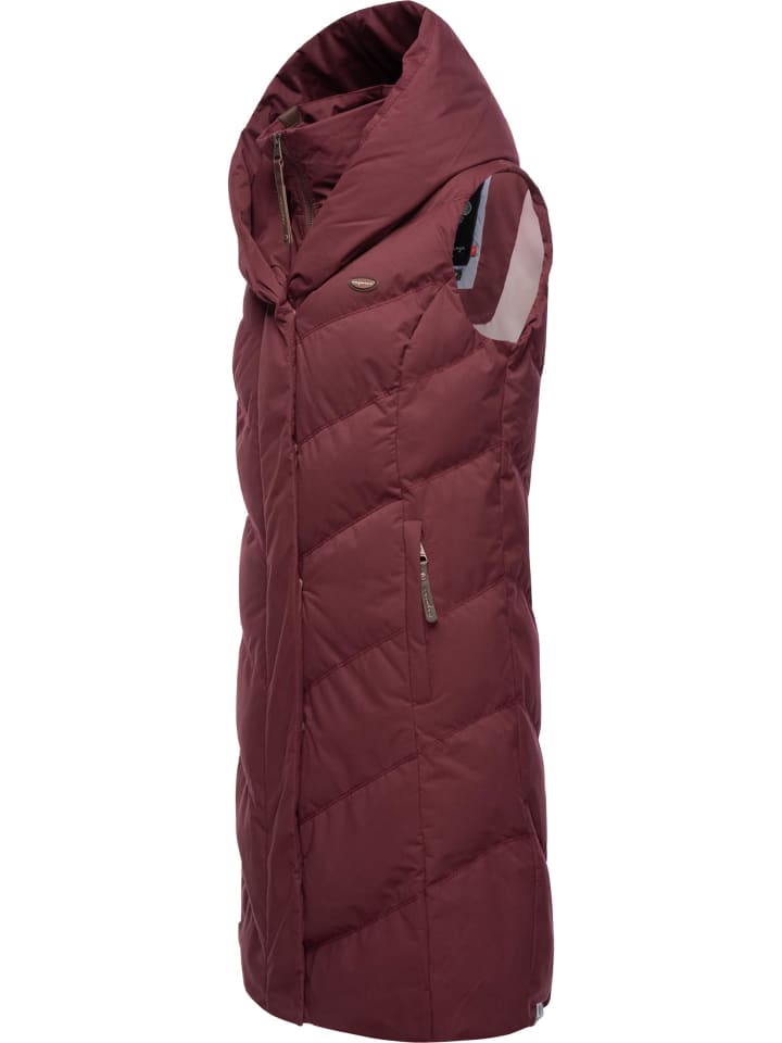 Steppweste Natalka Vest in Wine Red
