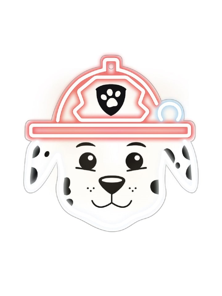 Paw Patrol LED Neon Licht Nachtlicht Dekoration für das Kinderzimmer in Rot
