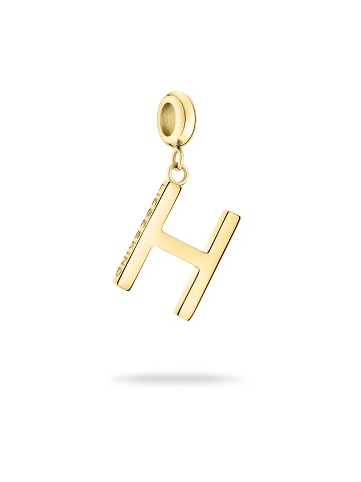 Anhänger H silver in gold