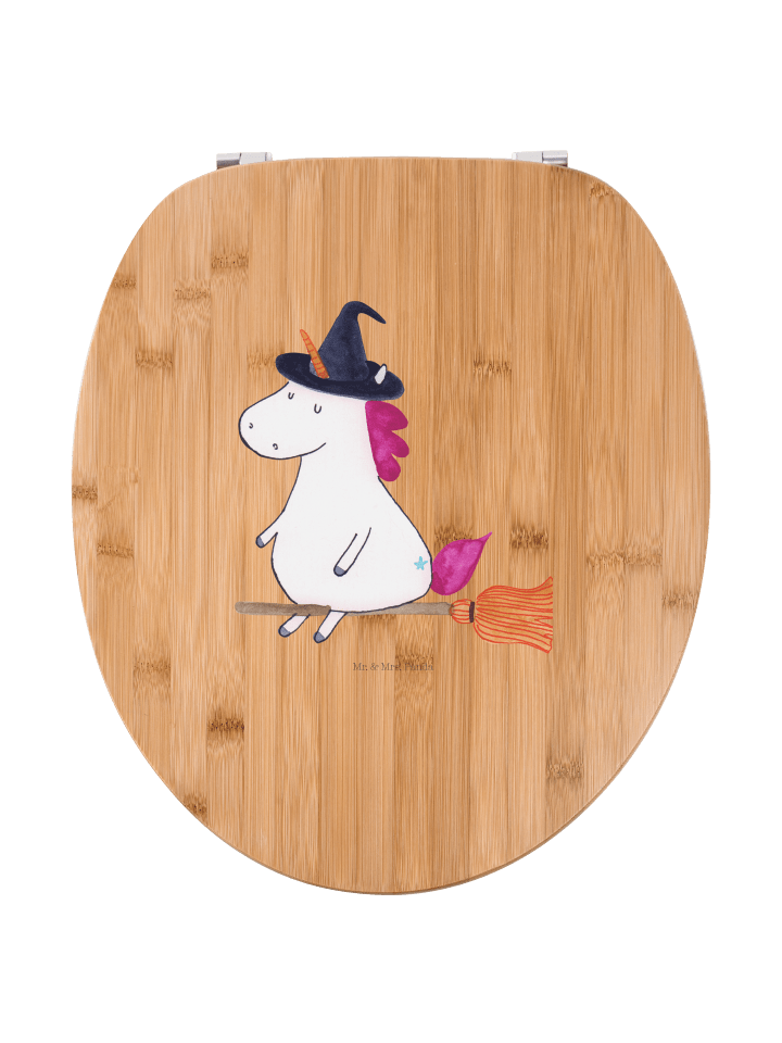 Toilettendeckel Einhorn Hexe ohne Spruch in Braun