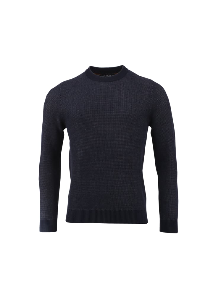 Rundhalspullover 100% Biobaumwolle in Navy