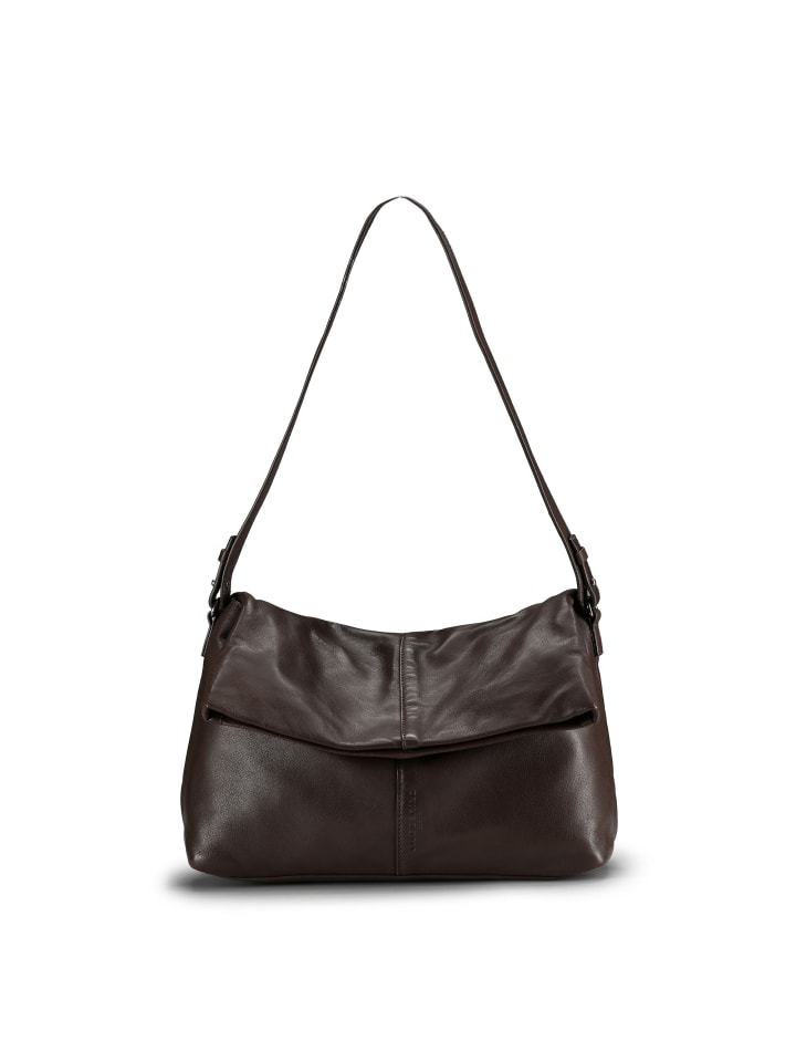 Fiona Schultertasche Leder 33 cm roasted coconut