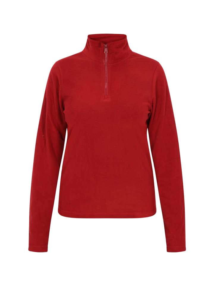 Damen Fleecepullover in Burgund