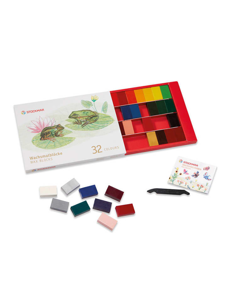 Stockmar Wachsmalblöcke 32 Farben in Bunt