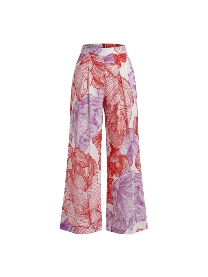 Rot Baumwolle Damen Hose