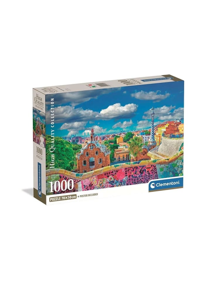 Städte Park Güell Barcelona 1000-teiliges Puzzle Clementoni