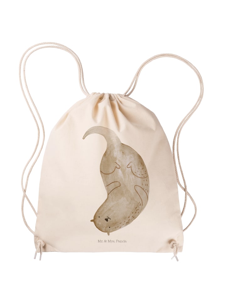 Gymsack Otter Kopfüber ohne Spruch in Creme