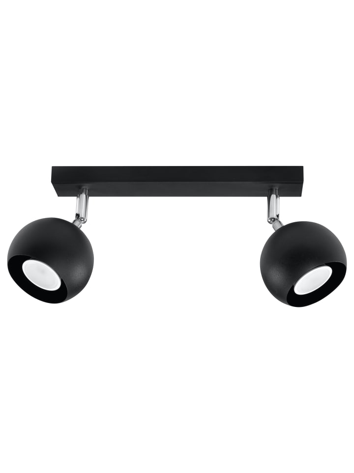 Deckenleuchte OLLO 2 in Schwarz H 16 cm