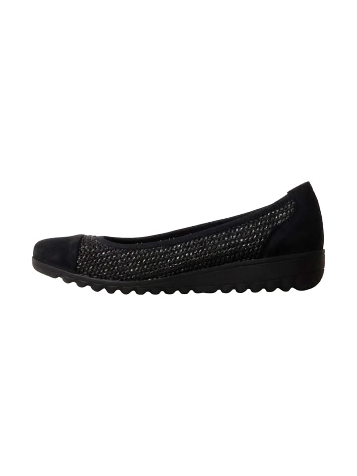 Lederballerinas Schwarz