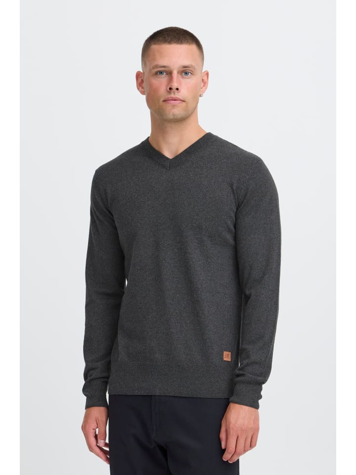 V-Ausschnitt-Pullover BHFibi in Grau