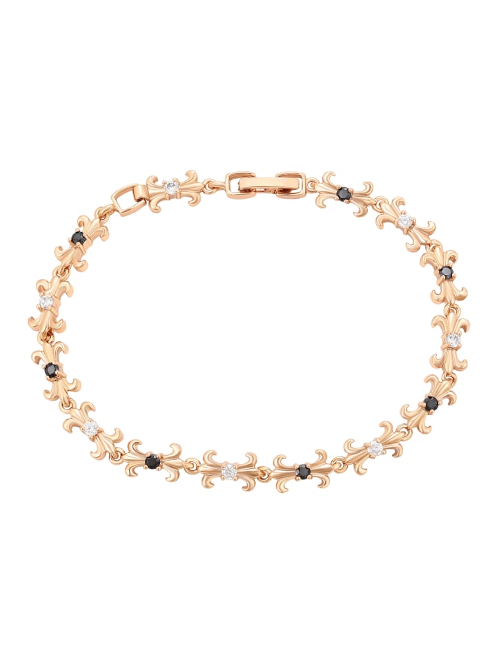 Women Crystal-Studded Bracelet in Rose Gold