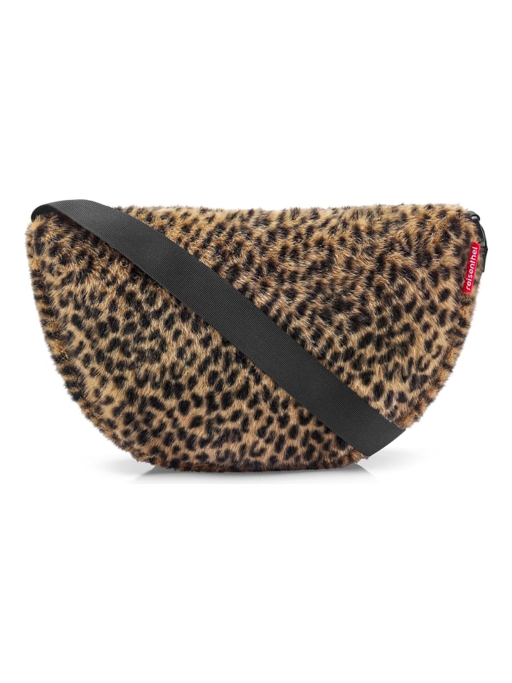 Moonbag Umhängetasche S 40 cm leo fake fur