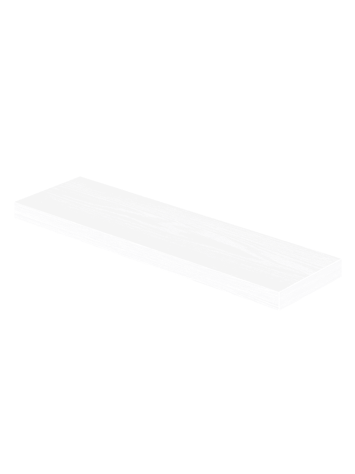 Wandregal Custos in Weiß - (B)80 x (H)3.8 x (T)20 cm