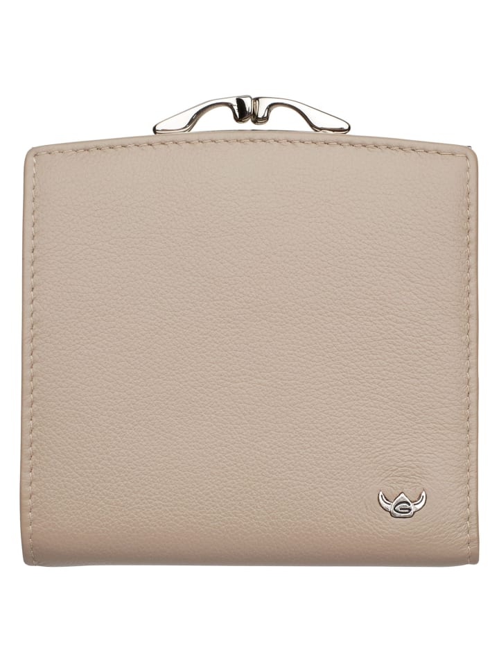 Madrid Geldbörse RFID Leder 10 cm taupe