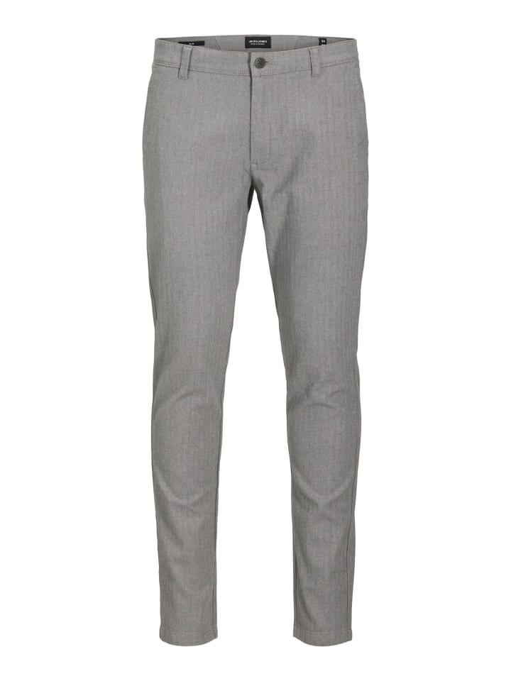 Chino Hose in Grey Melange