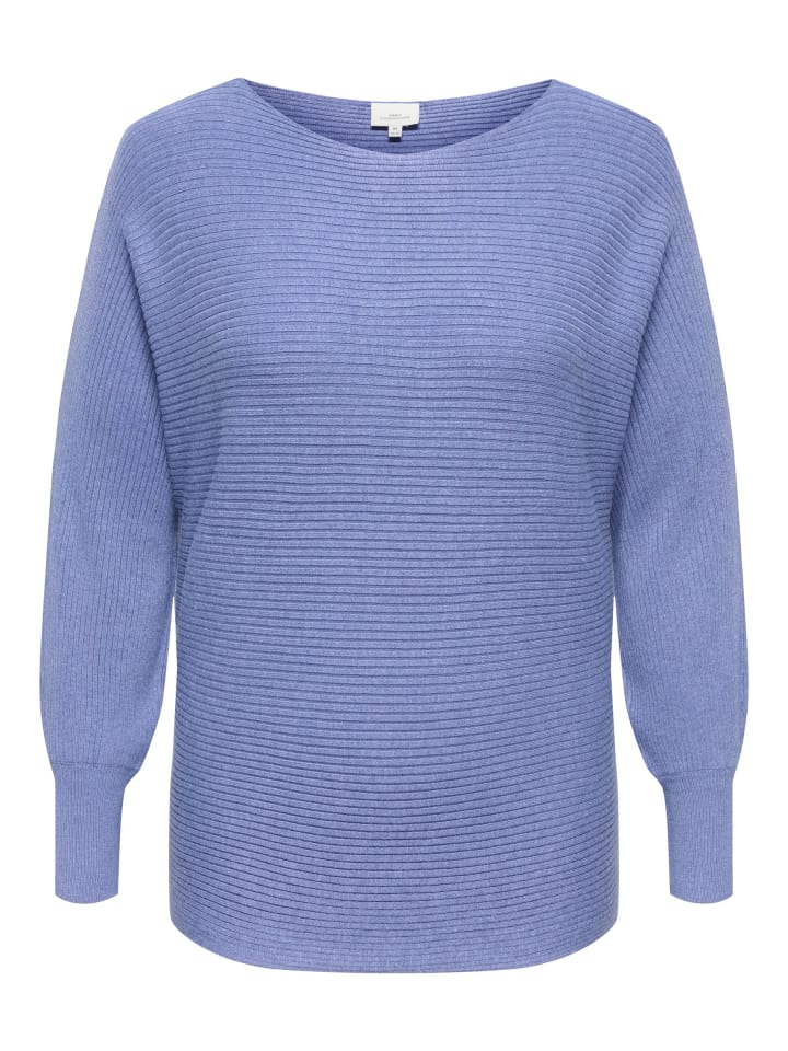 Strickpullover in Bleached Denim