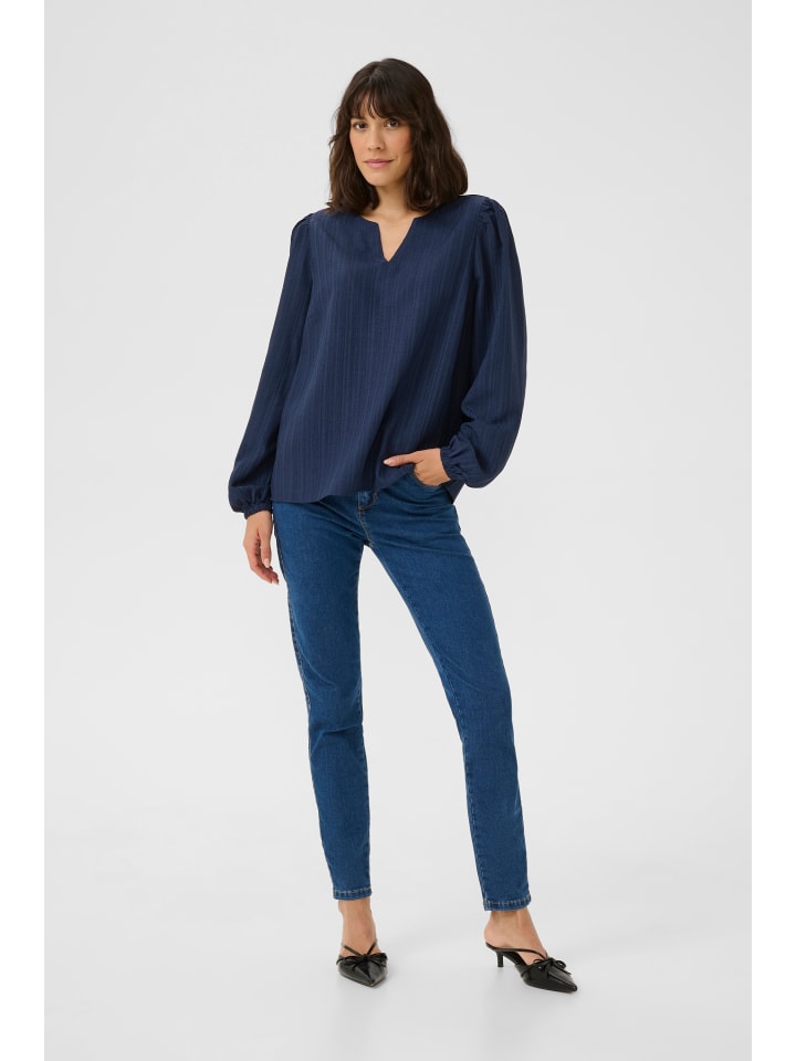 Langarm-Bluse KApaulina Regular fit in Midnight Marine CC