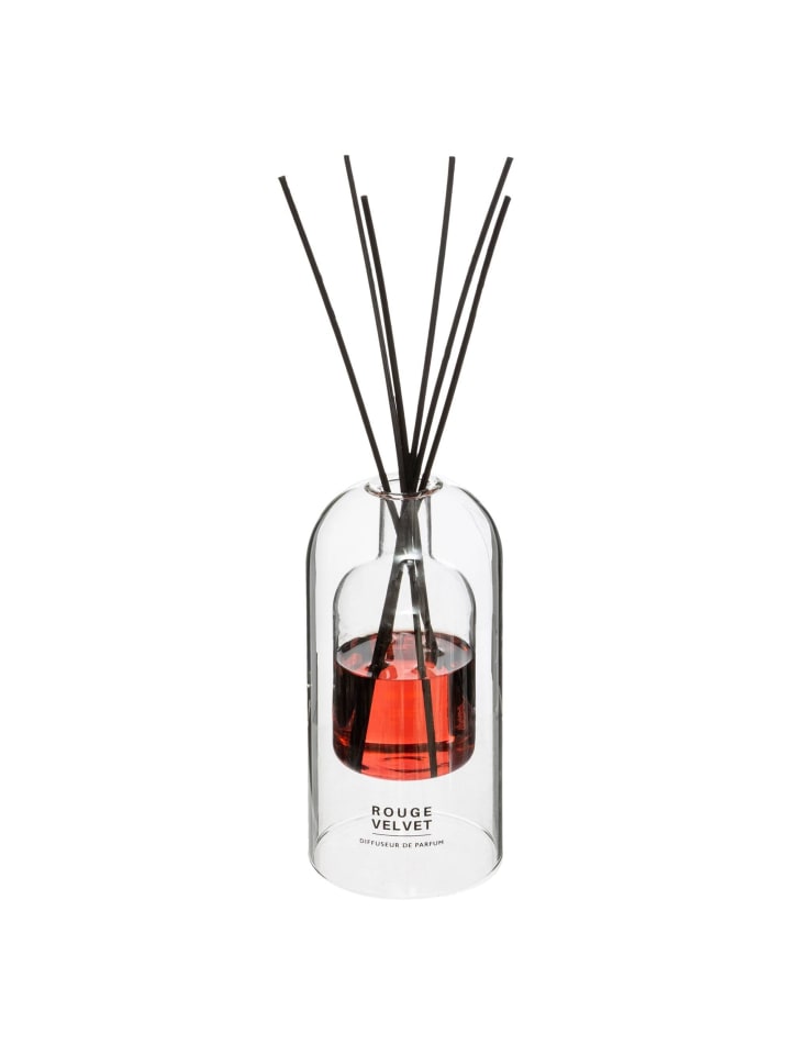 Diffuser-Stäbchen ROUGE VELVET, 150 ml in Transparent, Ø 8 x 33 cm