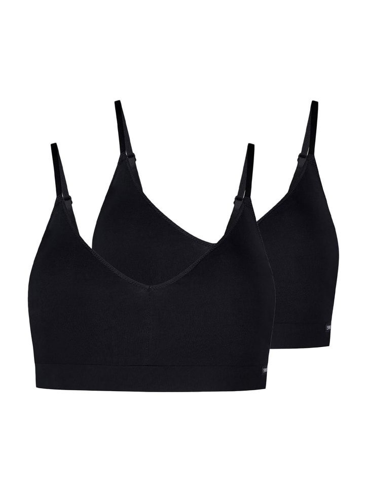2er Pack Soft BH herausnehmbare Pads in black