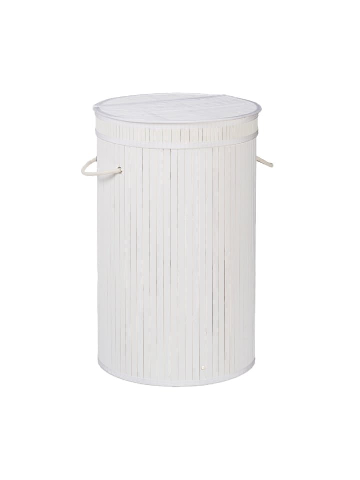 2 x Wäschekorb in Weiß - (H)63 x Ø40 cm