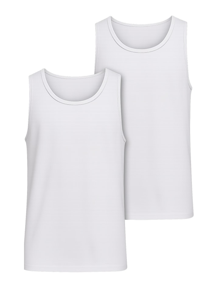 Tanks & Cami in white+white