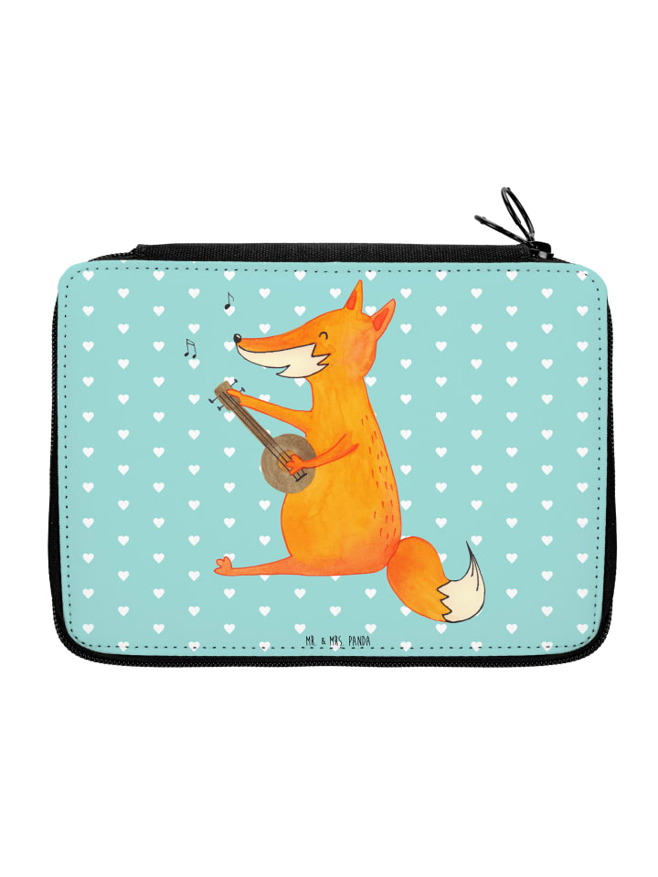 Etui Fuchs Gitarre ohne Spruch in Türkis Pastell