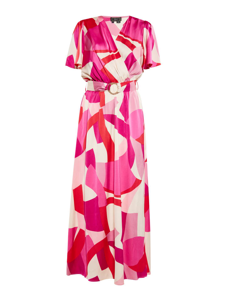 Damen Kleid in Pink Mehrfarbig