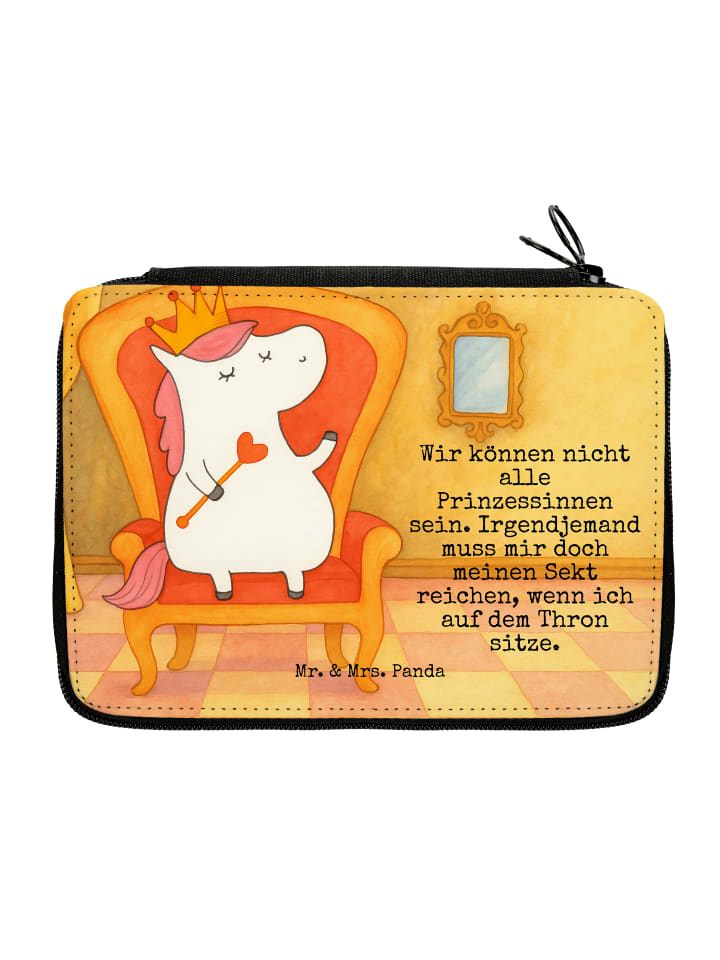 Federmappe Einhorn Prinzessin Design mit Spruch in Weiß