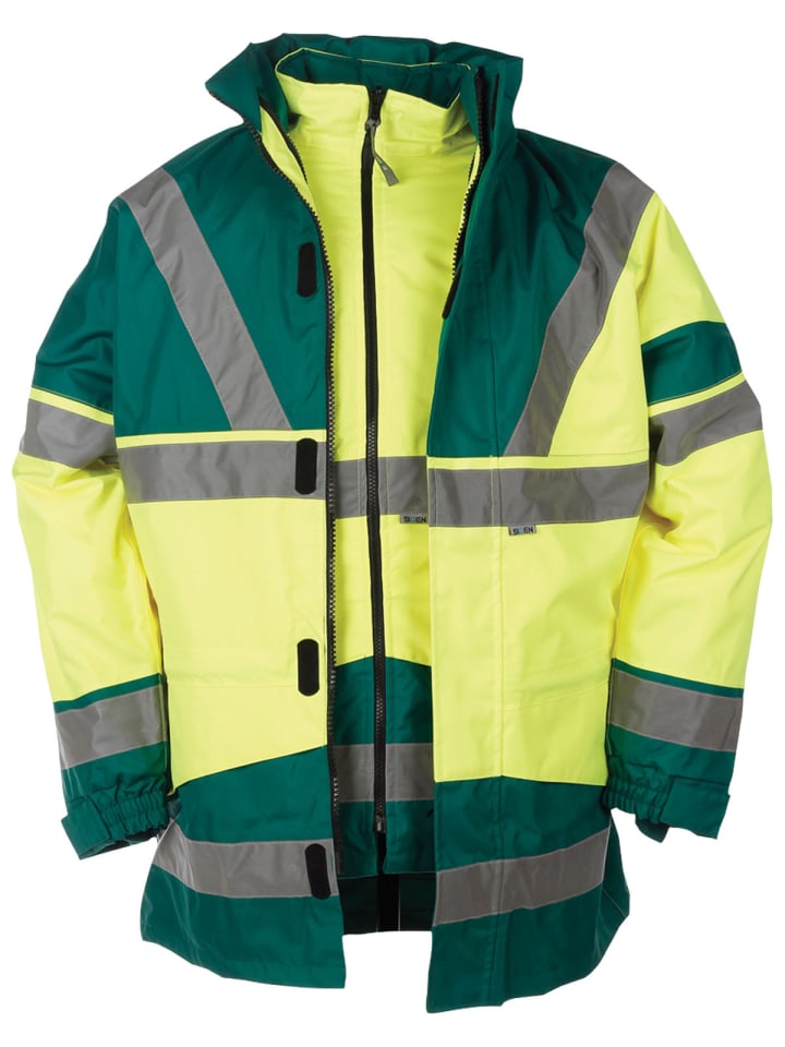 PARKA SKOLLFIELD in gelb/grün