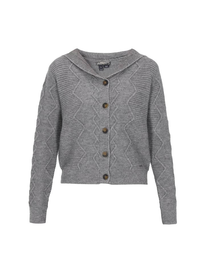 Women Cardigan in grey melange