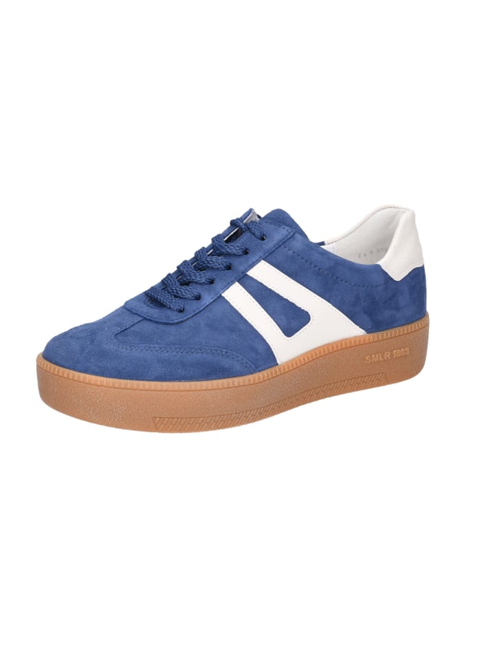 Schnürschuh in blau