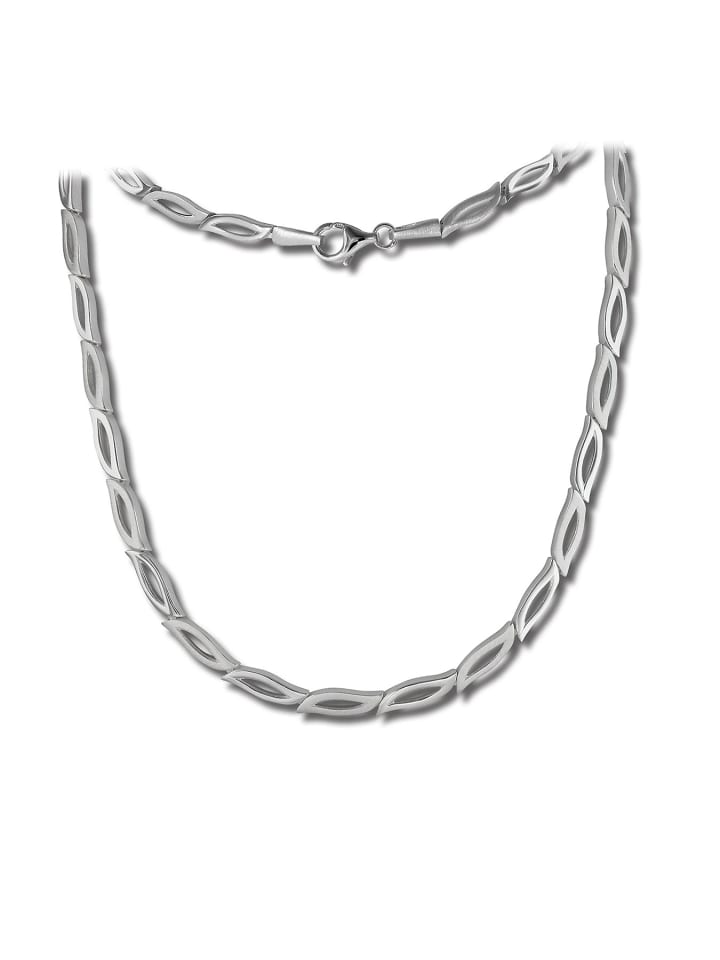 925 Sterling Silber Damen SilberDream Halsketten Blütenblatt ca. 45cm