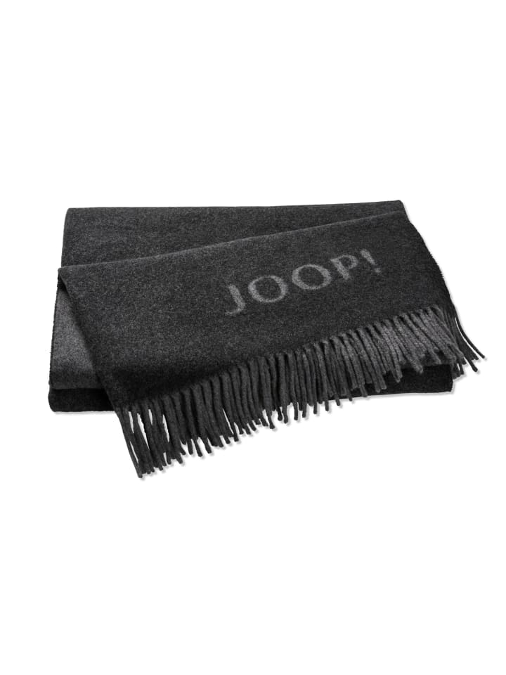 JOOP! FINE-DOUBLEFACE Plaid 130x180 cm, Anthrazit-Graphit
