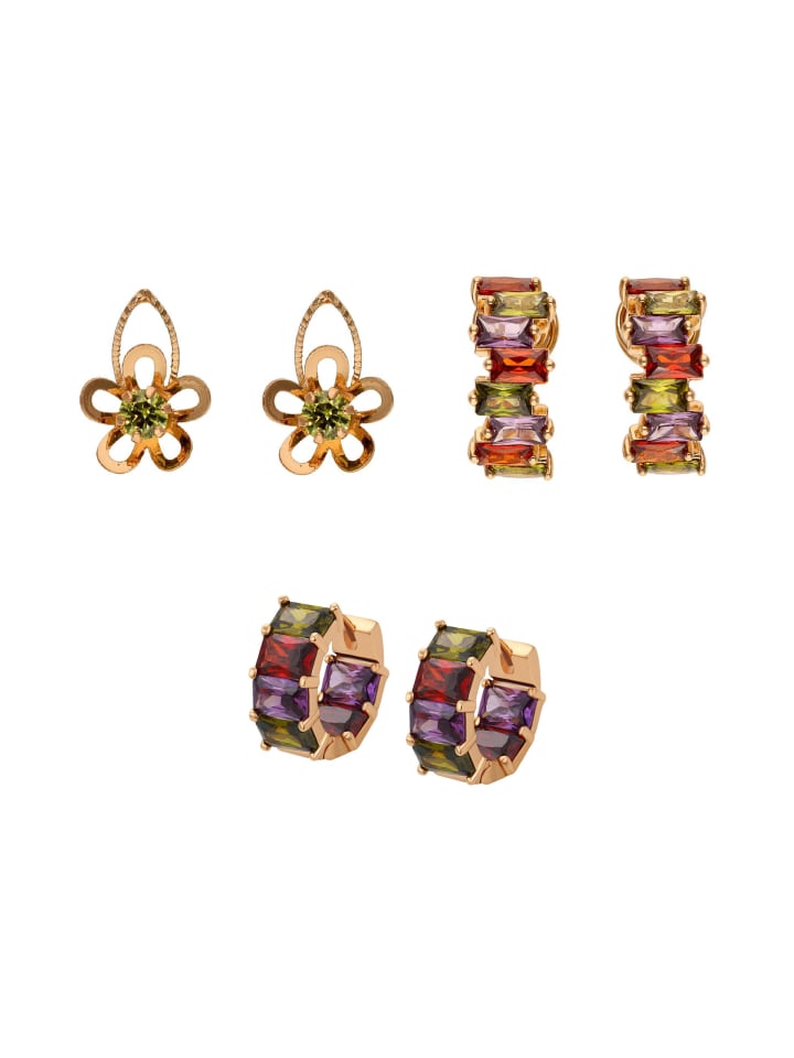 Women Earrings Set in gold